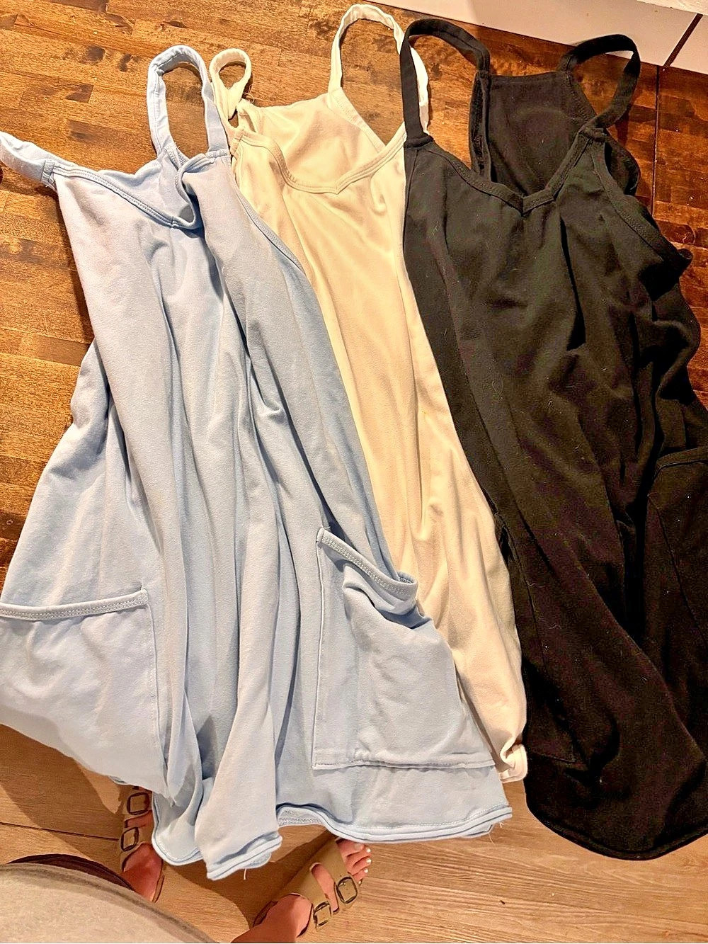Amazon dupe of Free People Hot Shot Mini Dress Black & Blue bundle for $12 obo